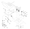 Page F Diagram and Parts List for WE1538B  Weed Eater Lawn Tractor